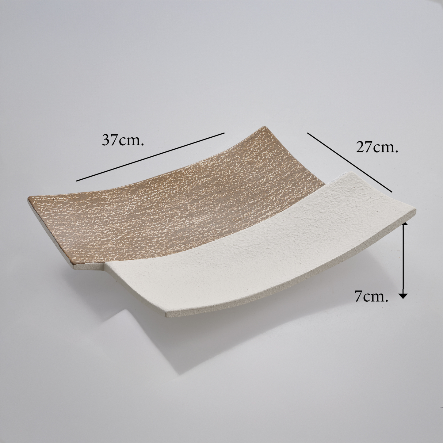 Centrotavola “Rettangolo” — Bicolore Beige & Marrone