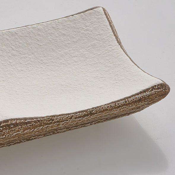 Centrotavola “Quadro” — Bicolore Bianco e Marrone(Slim)