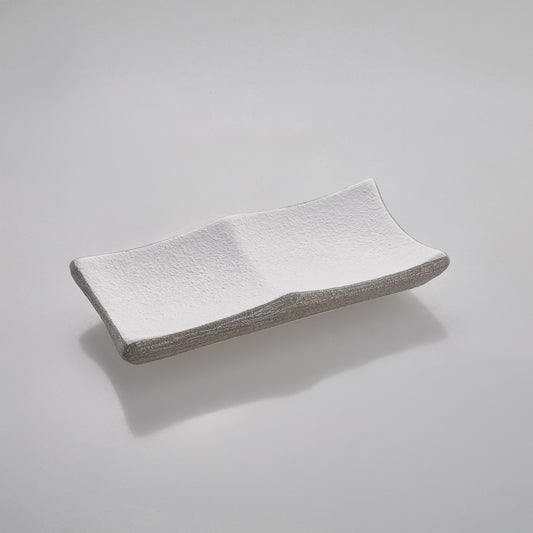 Centrotavola “Quadro” — Bicolore Bianco e Grigio (Slim)