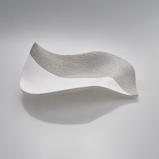 Centrotavola “Onda” — Bicolore Bianco & Grigio