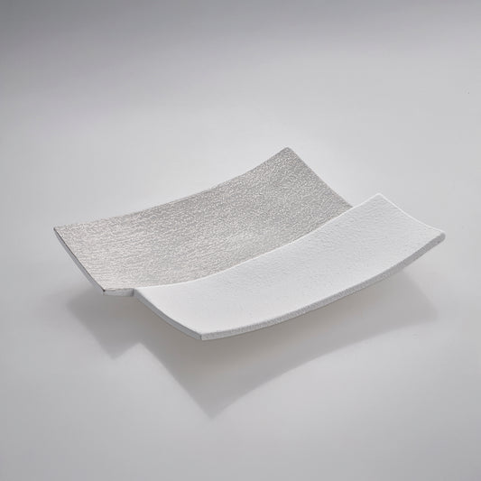 Centrotavola “Rettangolo” — Bicolore Bianco & Grigio