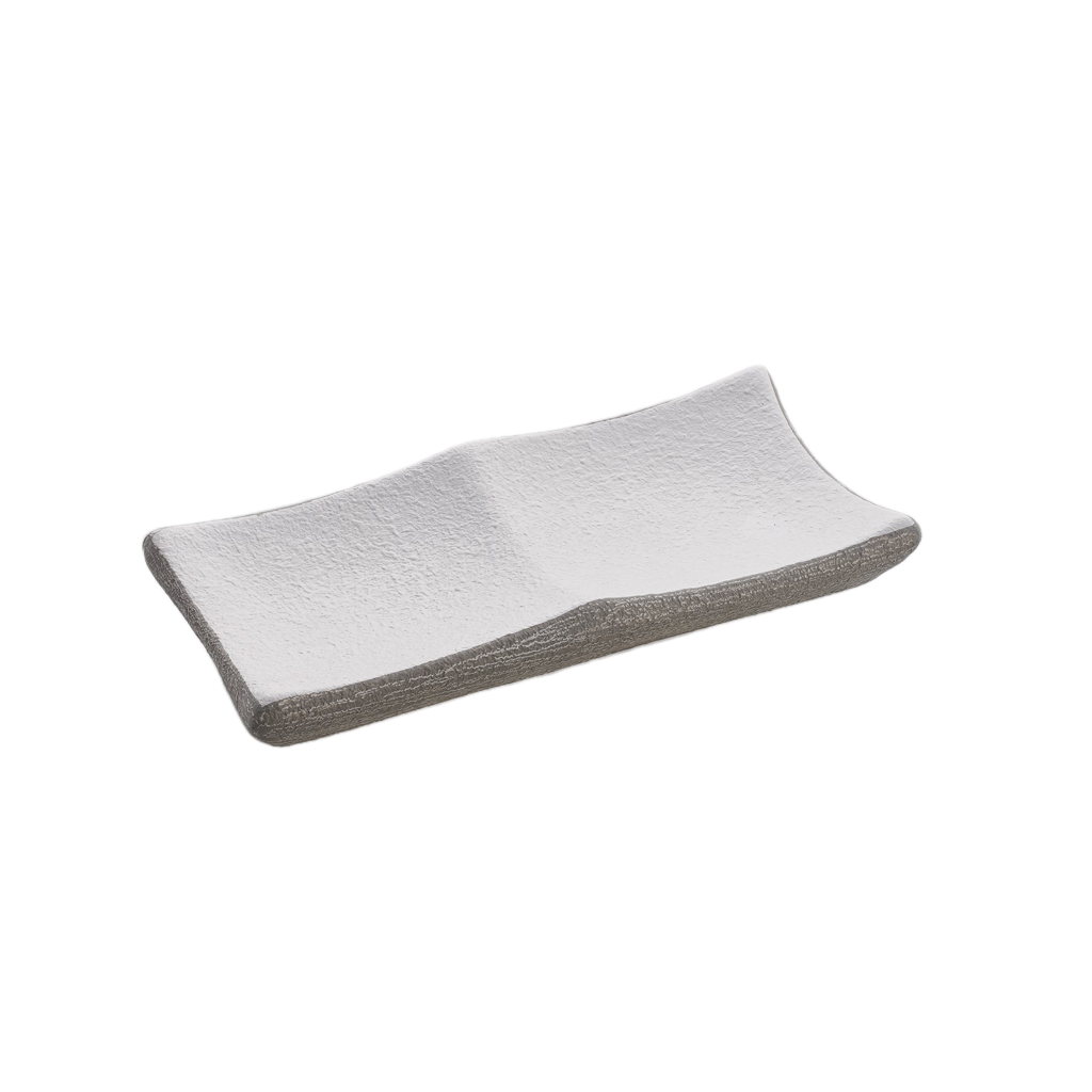 Centrotavola “Quadro” — Bicolore Bianco e Grigio (Slim)