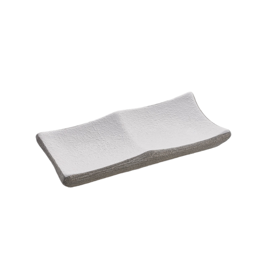 Centrotavola “Quadro” — Bicolore Bianco e Grigio (Slim)