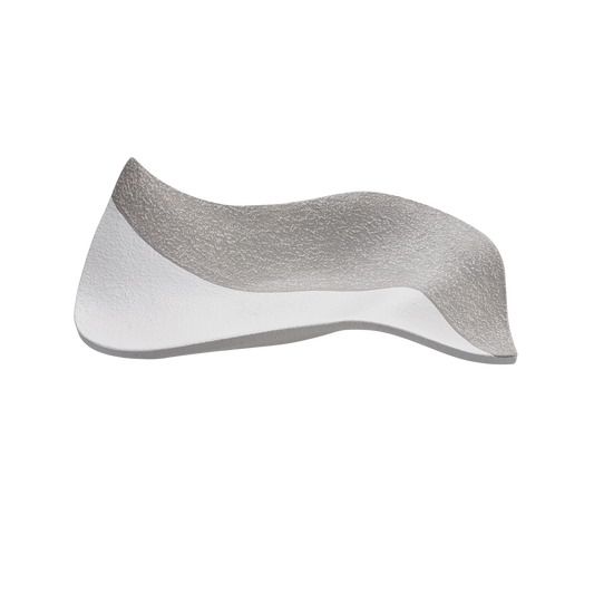 Centrotavola “Onda” — Bicolore Bianco & Grigio