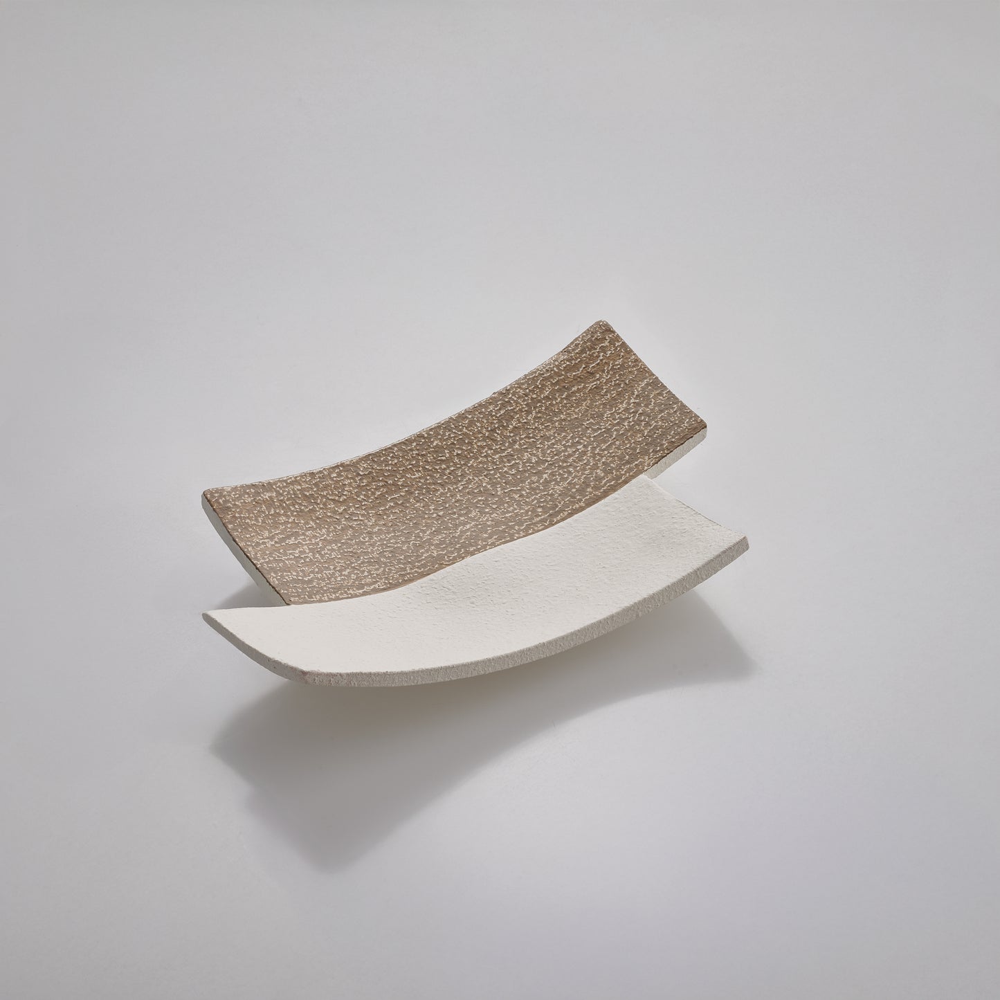 Centrotavola “Rettangolo” — Bicolore Beige & Marrone (Slim)