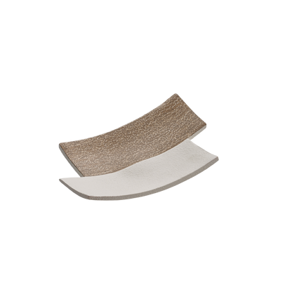 Centrotavola “Rettangolo” — Bicolore Beige & Marrone (Slim)