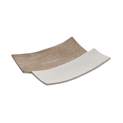 Centrotavola “Rettangolo” — Bicolore Beige & Marrone