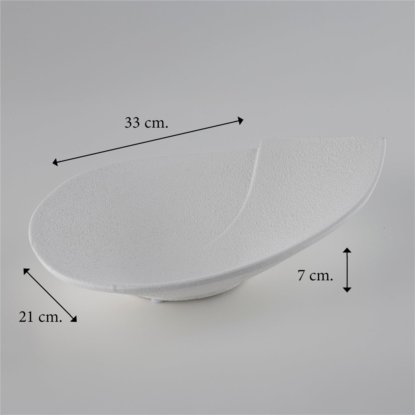 Centrotavola “Goccia” – Bicolore Bianco & Beige