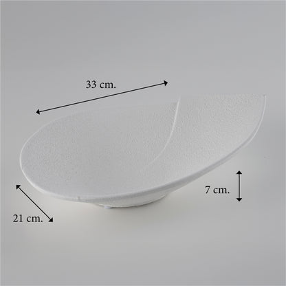 Centrotavola “Goccia” – Bicolore Bianco & Beige