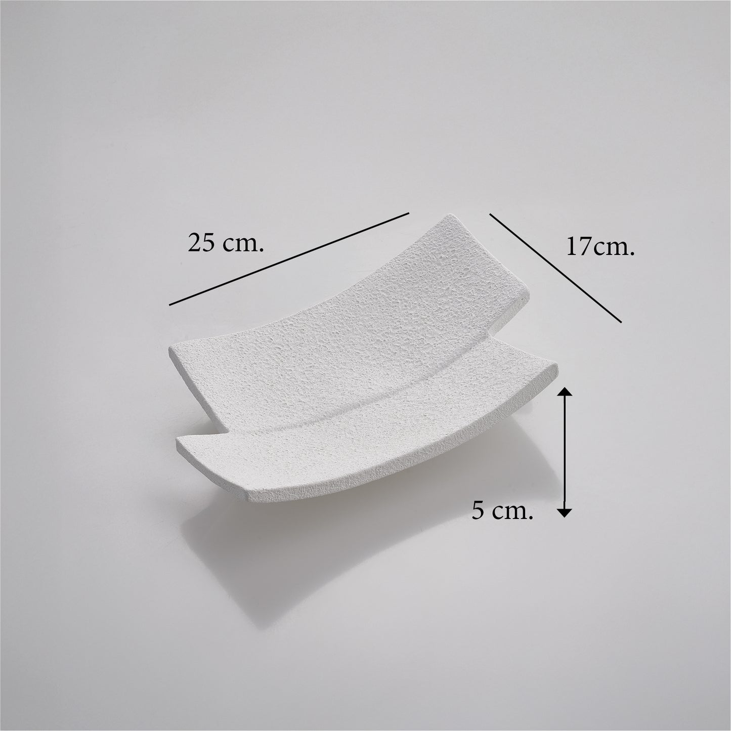 Centrotavola “Rettangolo” — Bianco (Slim)