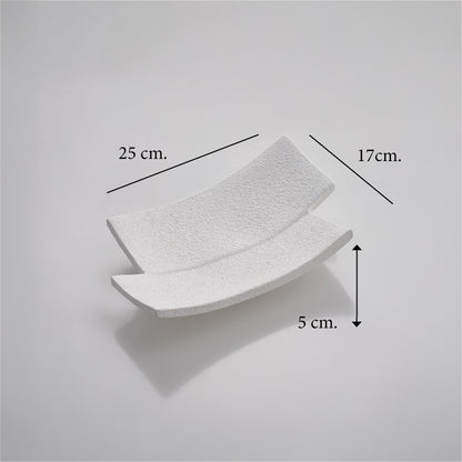 Centrotavola “Rettangolo” — Bianco (Slim)