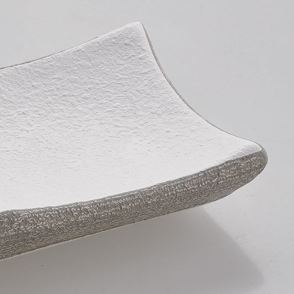 Centrotavola “Quadro” — Bicolore Bianco e Grigio (Slim)