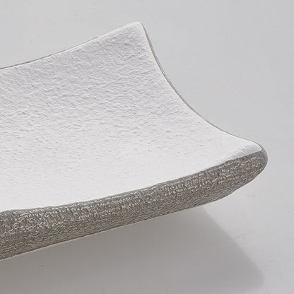 Centrotavola “Quadro” — Bicolore Bianco e Grigio (Slim)