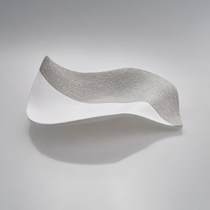 Centrotavola “Onda” — Bicolore Bianco & Grigio