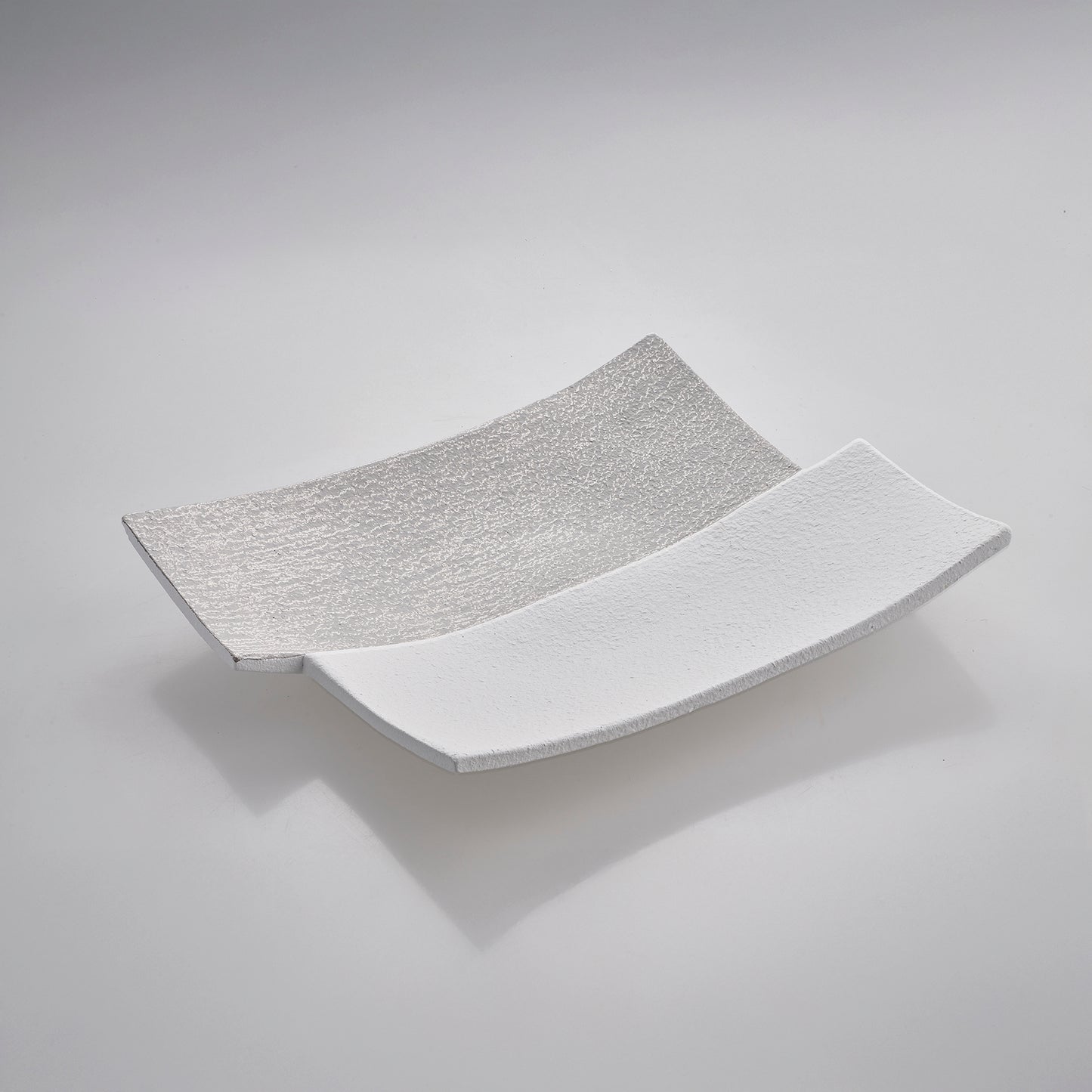 Centrotavola “Rettangolo” — Bicolore Bianco & Grigio