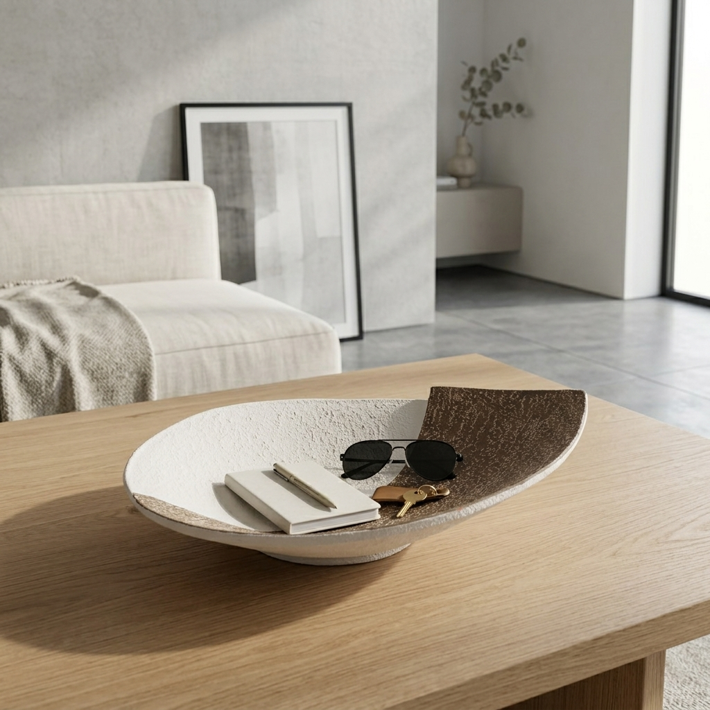 Centrotavola “Goccia” – Bicolore Beige & marrone