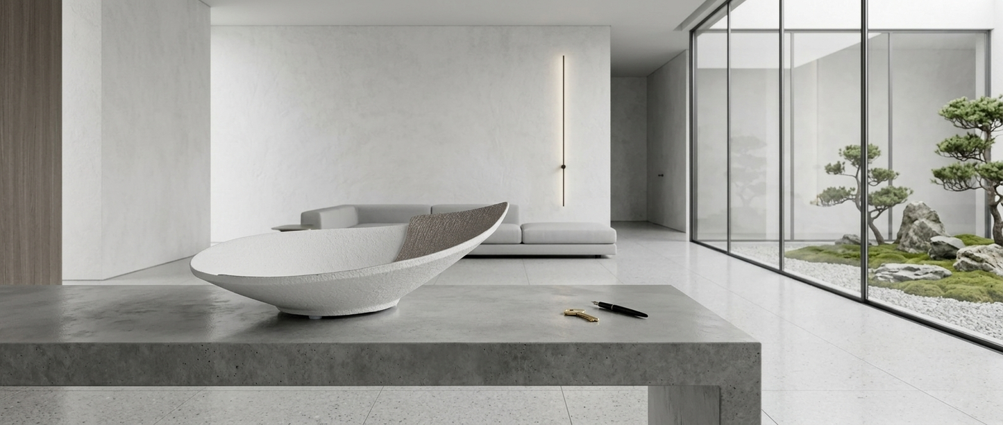 Centrotavola “Goccia” – Bicolore Bianco & Beige
